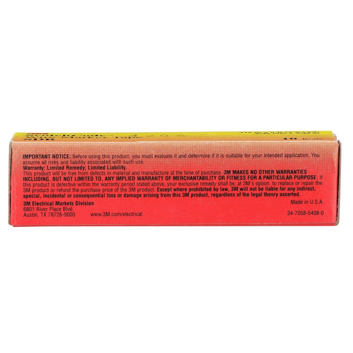 3M SDR-1 Wire Marker Tape Refill Roll, Legend 1, White (7000058255) (10 Pack) - 7