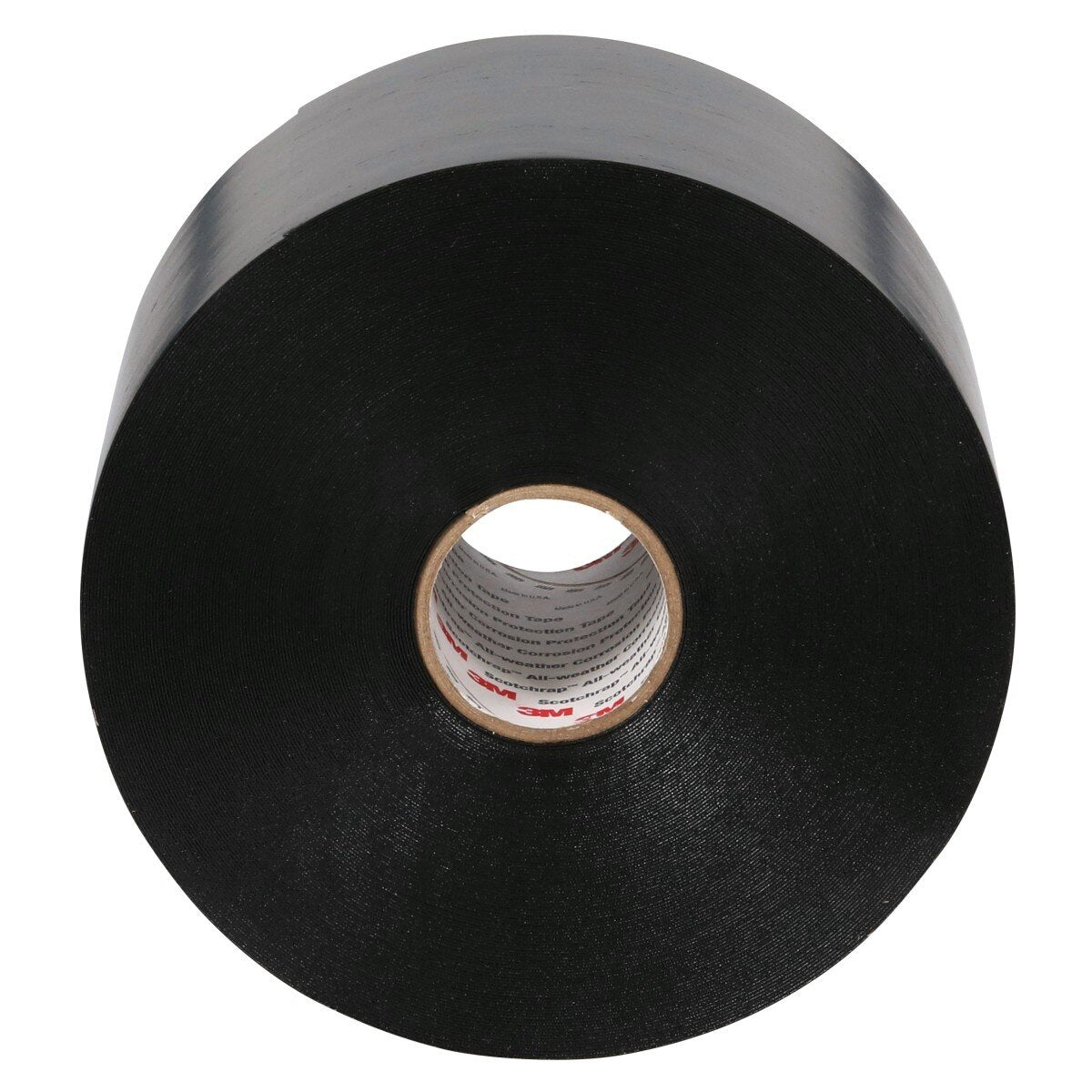 3M 51UP-4X100FT Vinyl Corrosion Protection Tape 51, Unprinted, Black, PVC Backing, Rubber Adhesive, 4 in x 100 ft (7000058493) (4 Pack) - 2