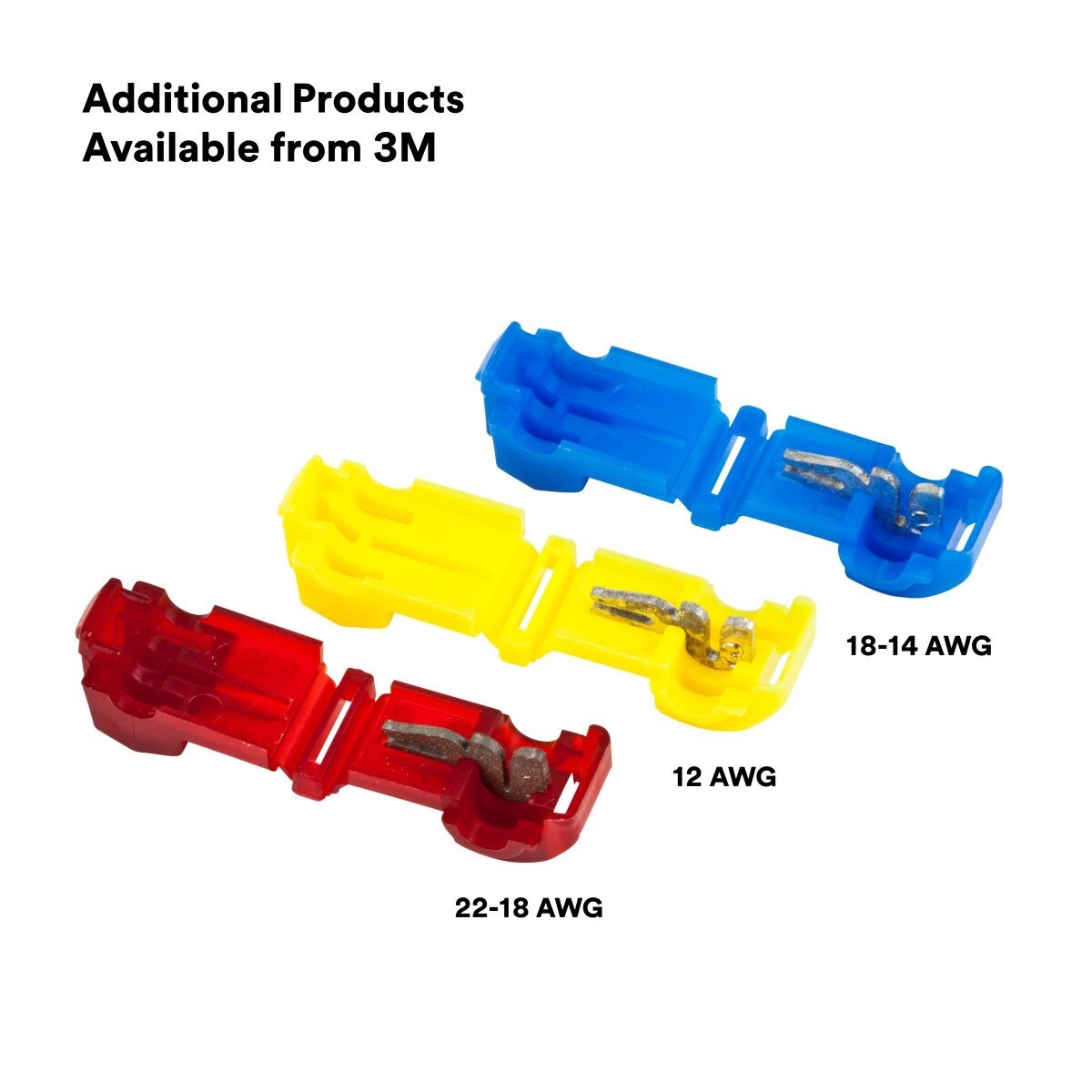 3M 951X-BOTTLE Female QuickSlide Disconnect T-Tap Nylon Insulated Self-Stripping 22-18 AWG Red (7000058872) (10 Pack) - 9