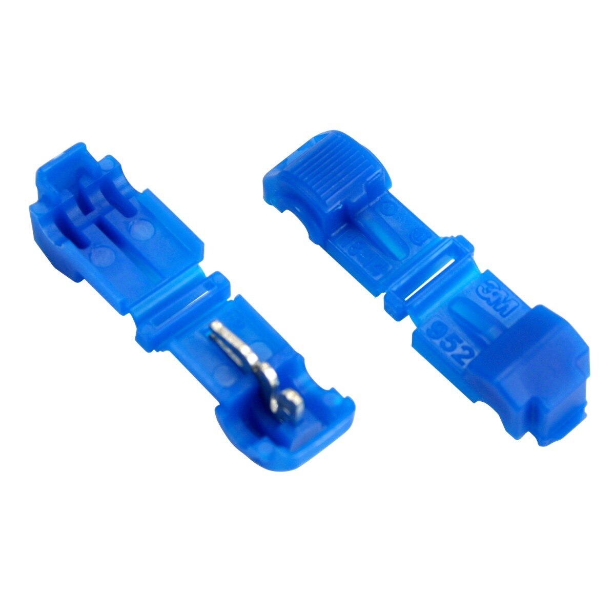 3M 952X-BOTTLE Female QuickSlide Disconnect T-Tap Nylon Insulated Self-Stripping Blue 18-14 AWG (7000058873) (10 Pack) - 2