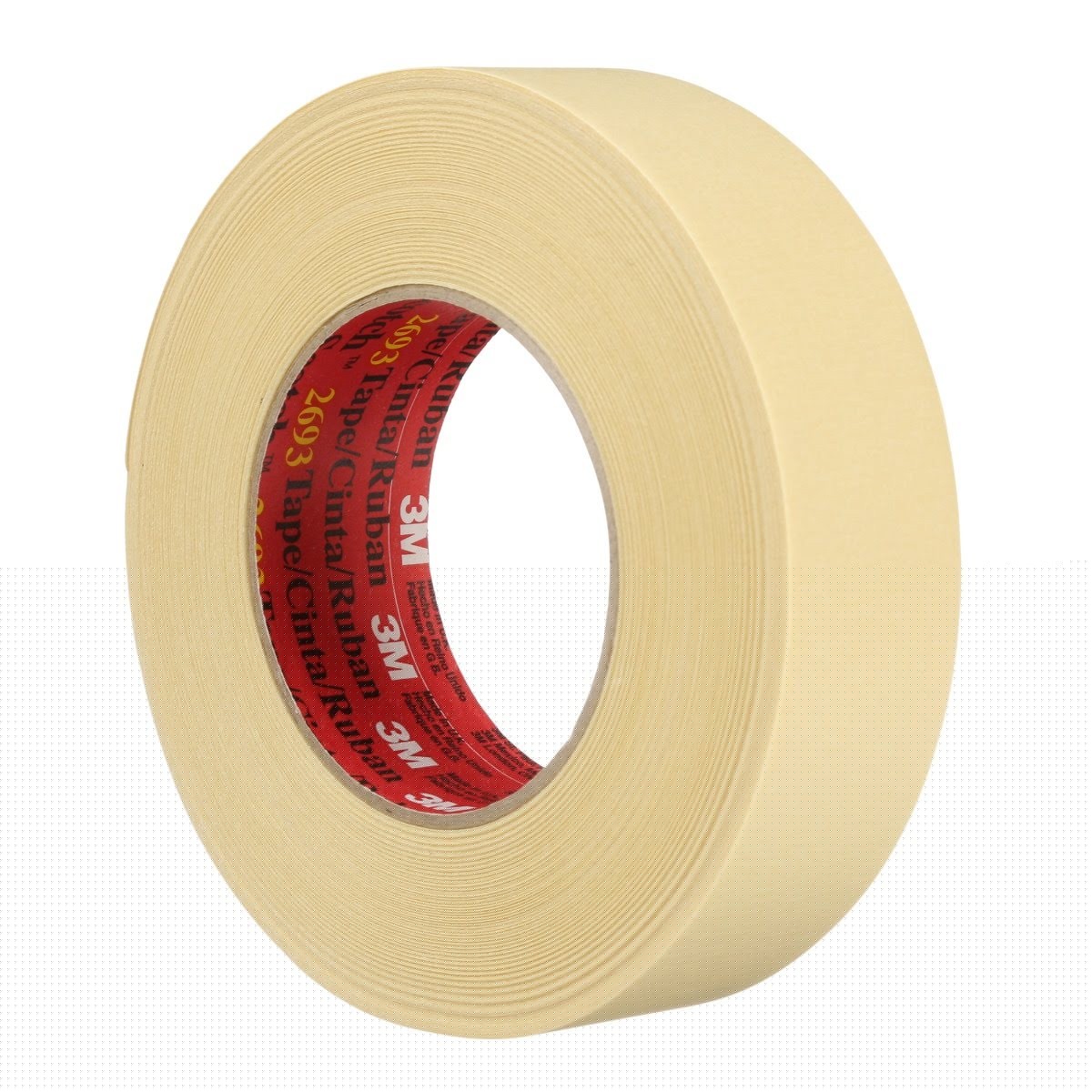 3M 2693 Scotch High Performance Masking Tape, Tan, 36 mm x 55 m, 7.9 mil (7000088380) (24 Pack)