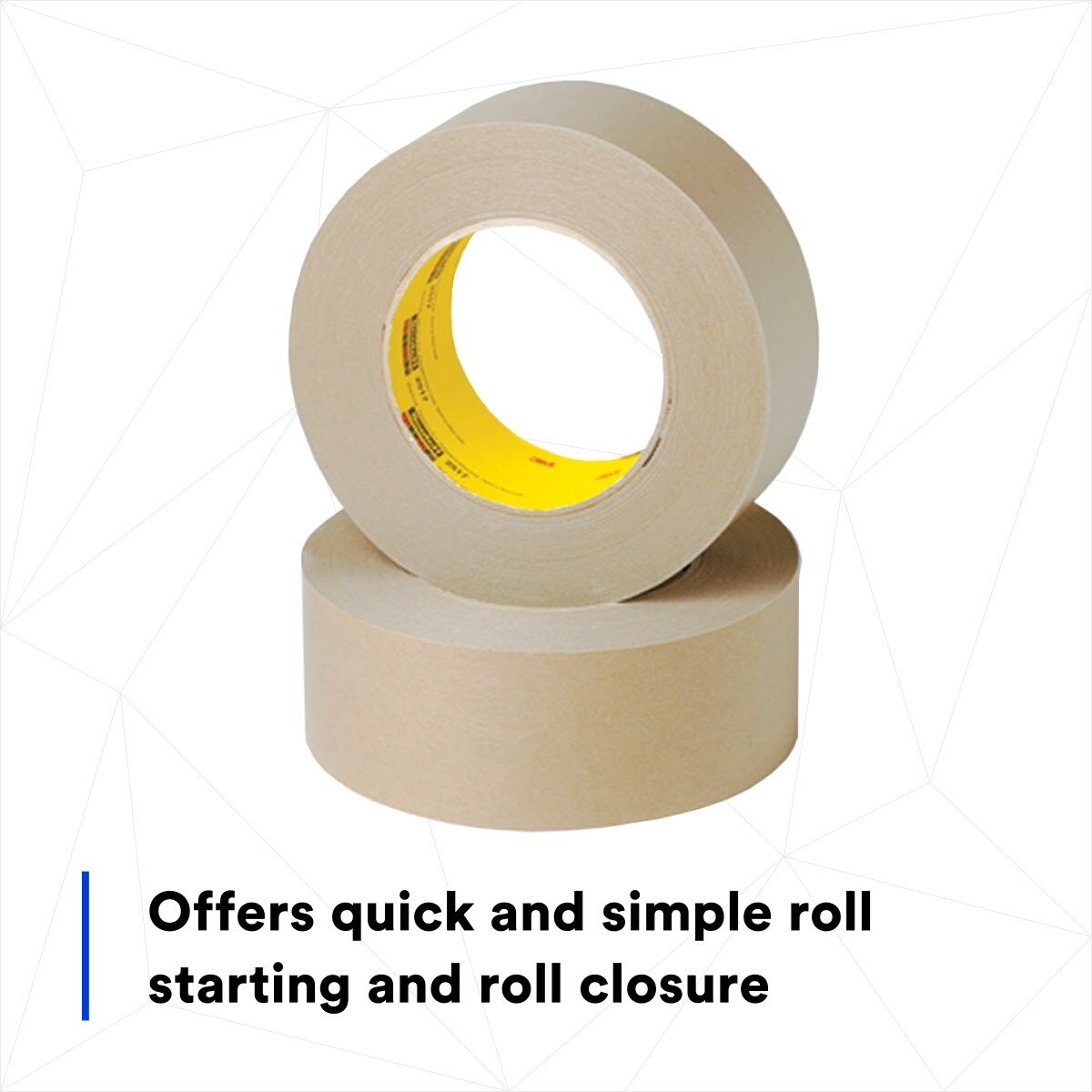 3M 2517 Flatback Tape, Medium Brown, 18 mm x 55 m, 6.5 mil (7000088499) (48 Pack) - 5