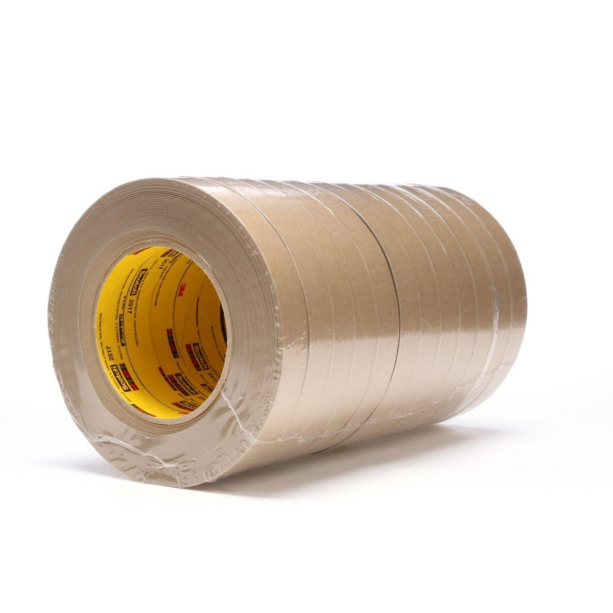 3M 2517 Flatback Tape, Medium Brown, 18 mm x 55 m, 6.5 mil (7000088499) (48 Pack) - 7
