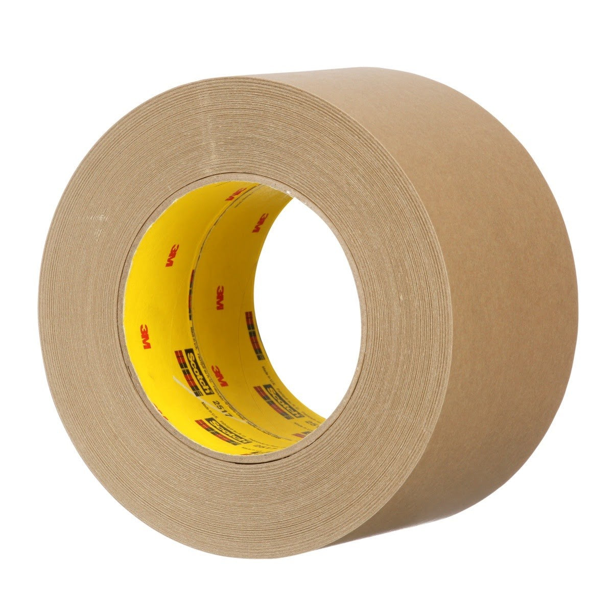 3M 2517 Flatback Tape, Medium Brown, 6.5 mil, 72 mm x 55 m (7000088503) (48 Pack) - 5