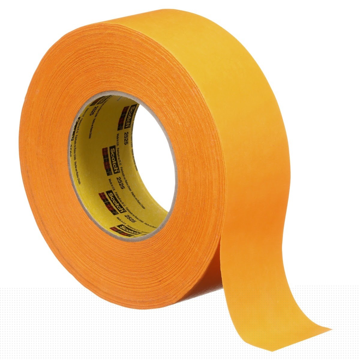 3M 2525 Performance Flatback Tape, Orange, 48 mm x 55 m, 9.5 mil (7000088508) (24 Pack) - 5