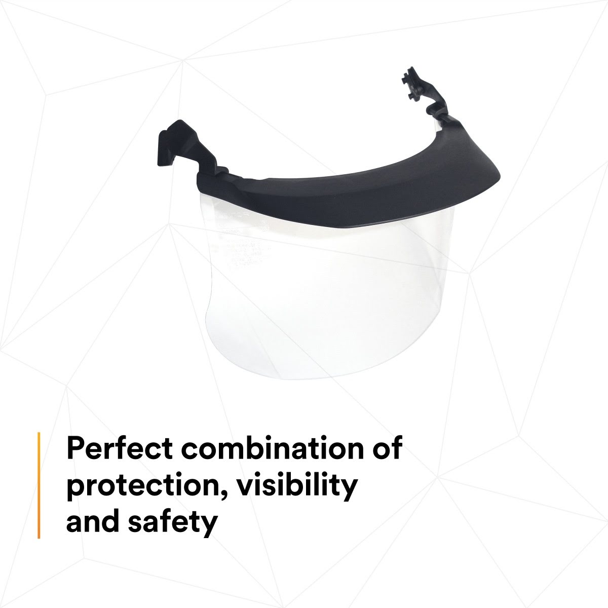3M V4D-10P PELTOR Clear Acetate MultiVisor Faceshield System with Anti-Fog Coating, Transparent, 11.8 in x 7 in (7000103816) (10 Pack) - 5