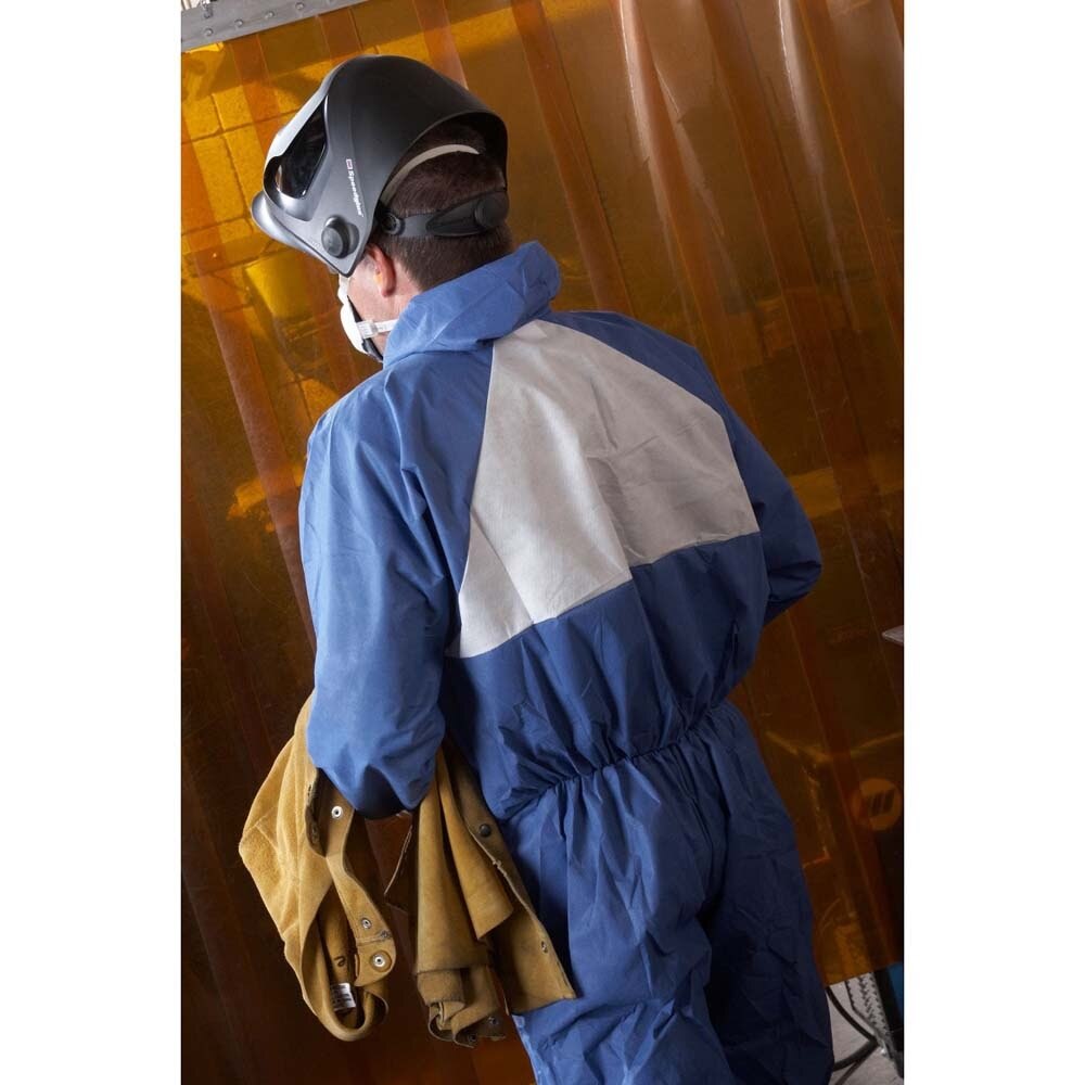 3M 7000109039 Disposable Protective Coverall 4530-BLK-4XL, Hooded, Secondary Flame Spread-Resistant, SMS, Blue (25 Pack) - 6