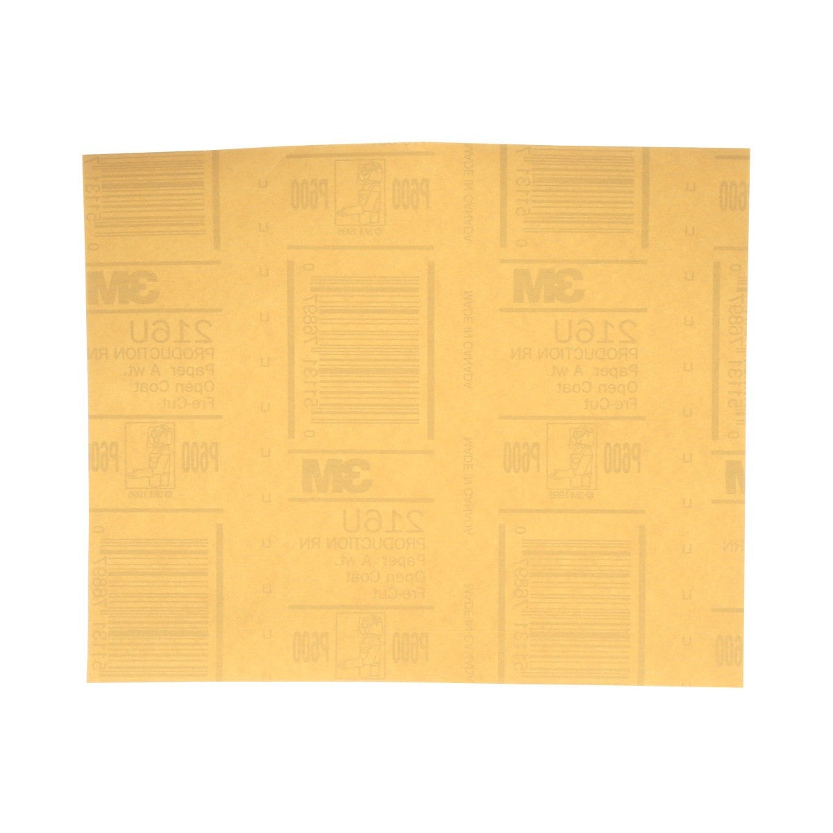 3M 216U 02537 Gold Abrasive Sheet, P600 Grade, 9 in x 11 in (7000118276) (250 Pack)