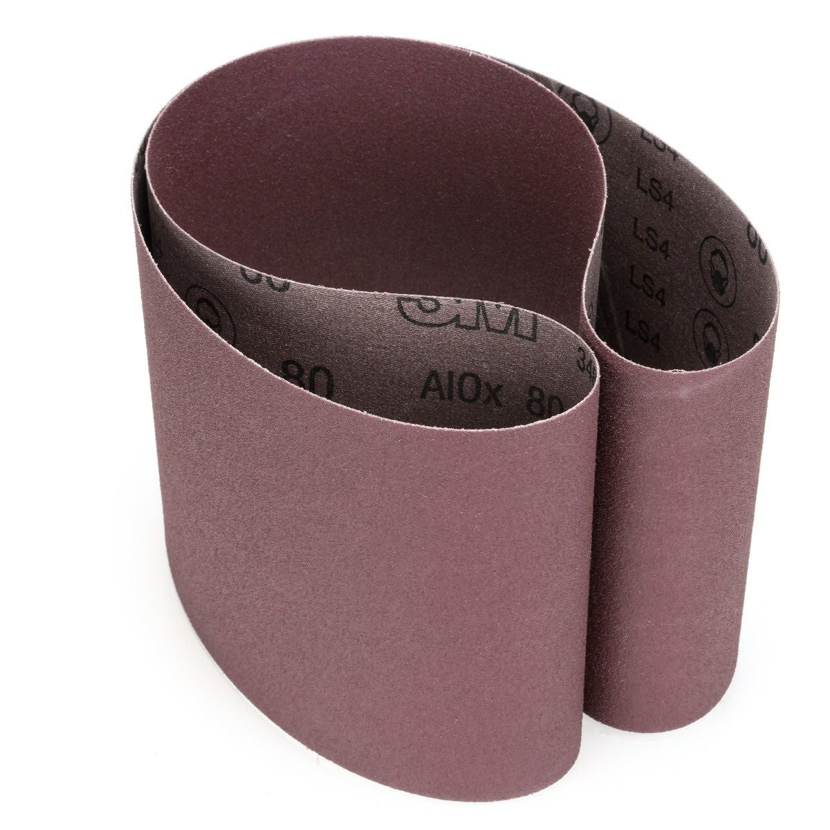 3M 341D Cloth Belt, Aluminum Oxide 80 Grit X-weight Brown 6 in x 48 in Film-lok Single-flex (7000118866) (20 Pack) - 3
