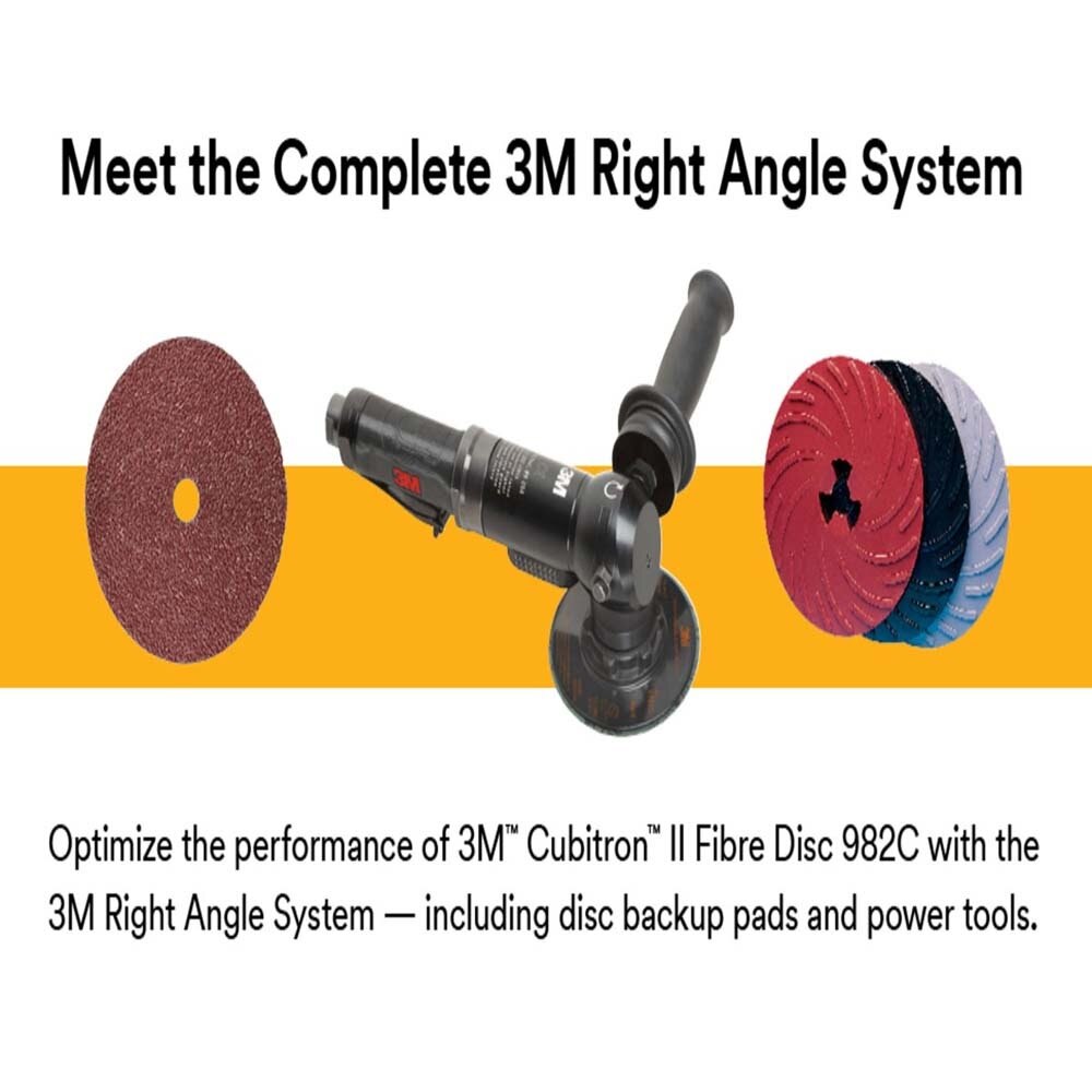3M 982C Cubitron II Fibre Disc , 60+ Grit, TN Quick Change, 4-1/2 in, Die TN450E (7000119203) (25 Pack) - 3