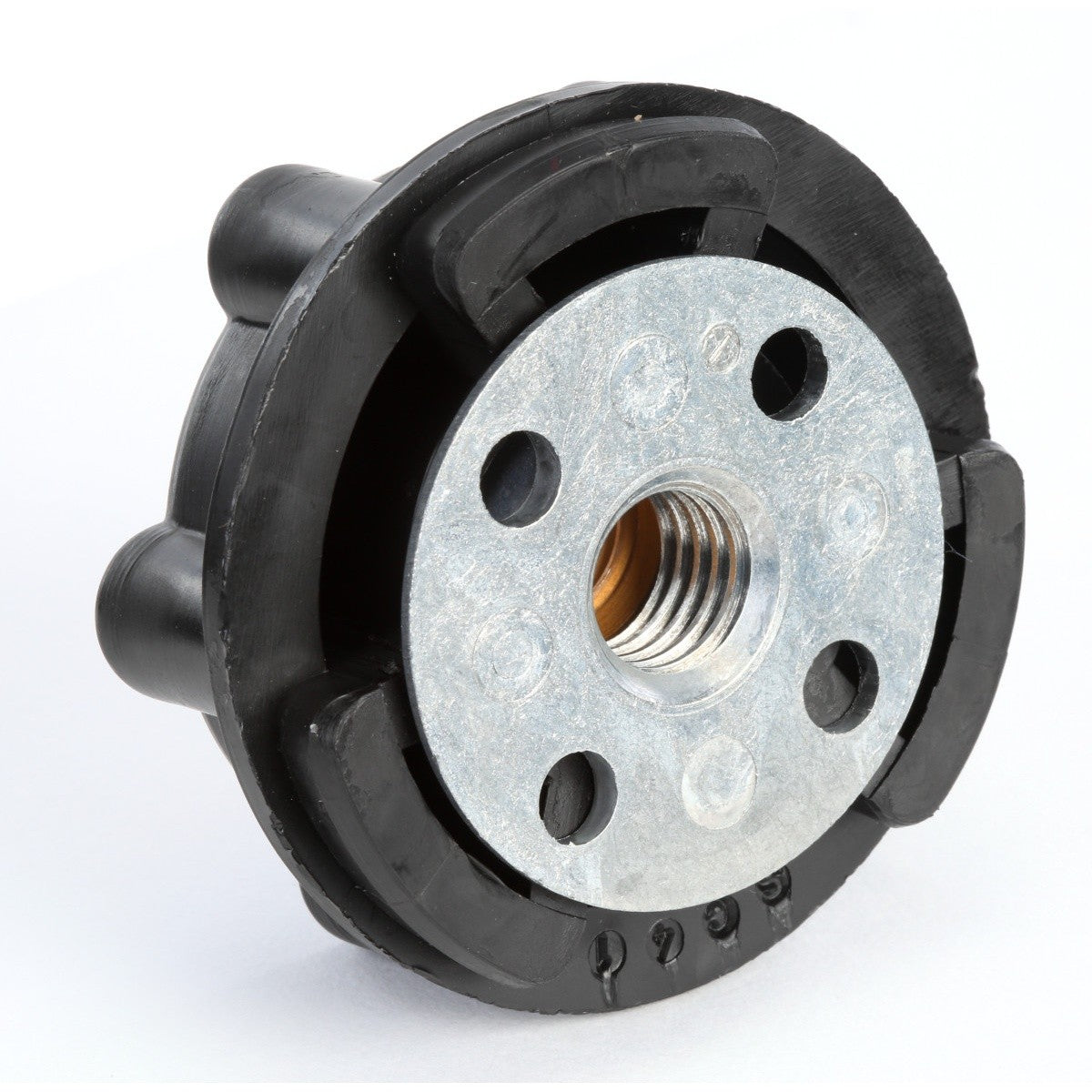 3M Disc Pad Hub and Retainer Nut, 2-1/2 in, M14-2 Internal, Black (7000119302) - 2