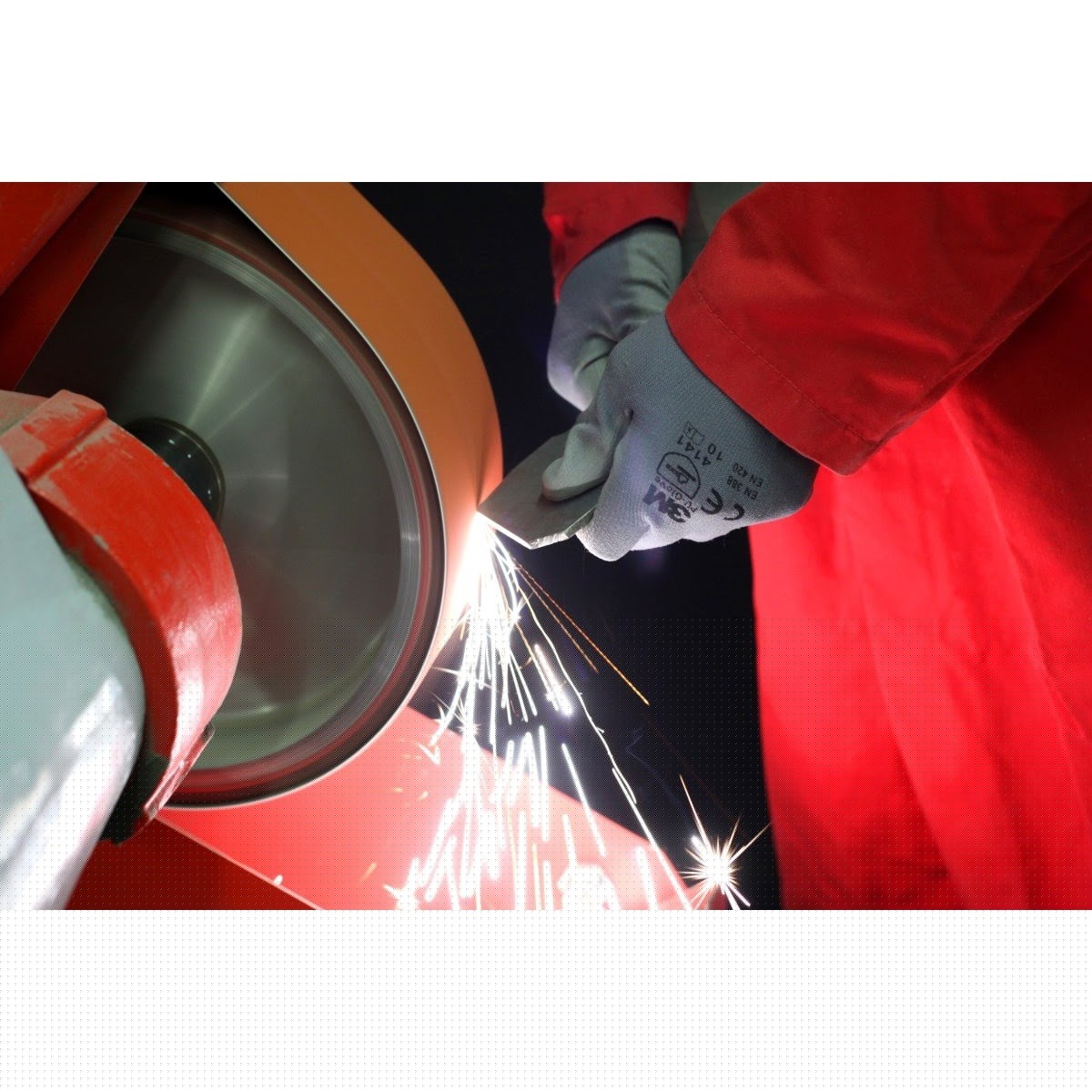 3M 984F Cubitron II Cloth Belt, 60+ YF-weight, 3-1/2 in x 15-1/2 in, Fabri-lok, Single-flex (7000119512) (50 Pack) - 4