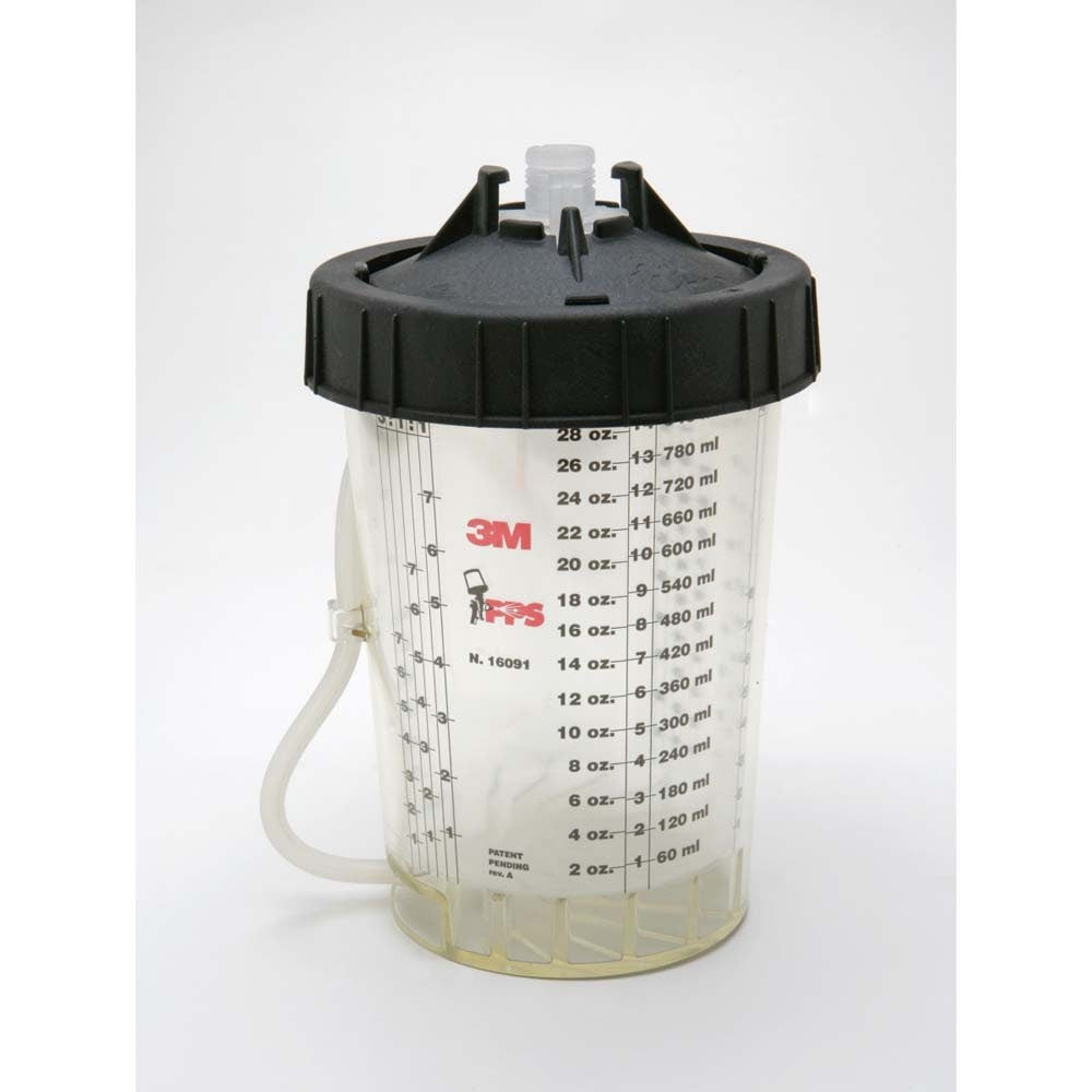 3M 16124 PPS Original Series PPS H/O Pressure Cup with Air Hose Large 28 oz (7000119668)