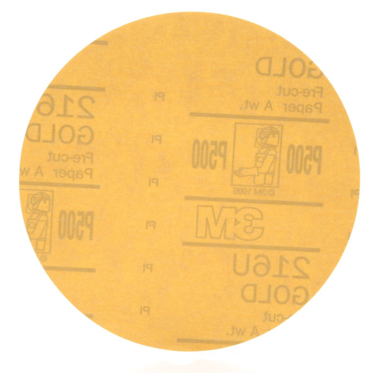 3M 216U 00972 Hookit Gold Disc, Aluminum Oxide P500, 6 in (7000119713) (400 Pack) - 2