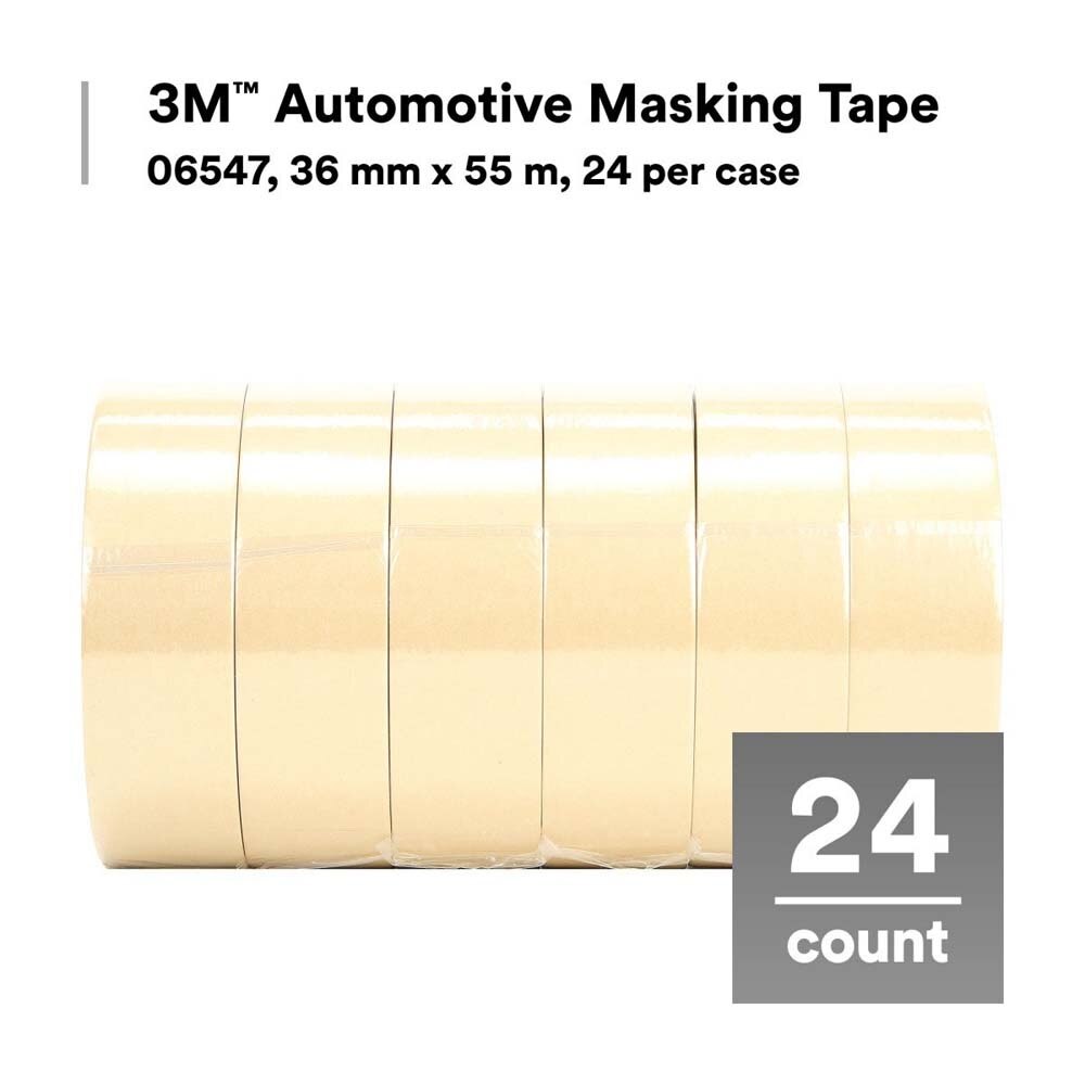 3M 7000119726 Automotive Masking Tape, 06547, 36 mm x 55 m - 2
