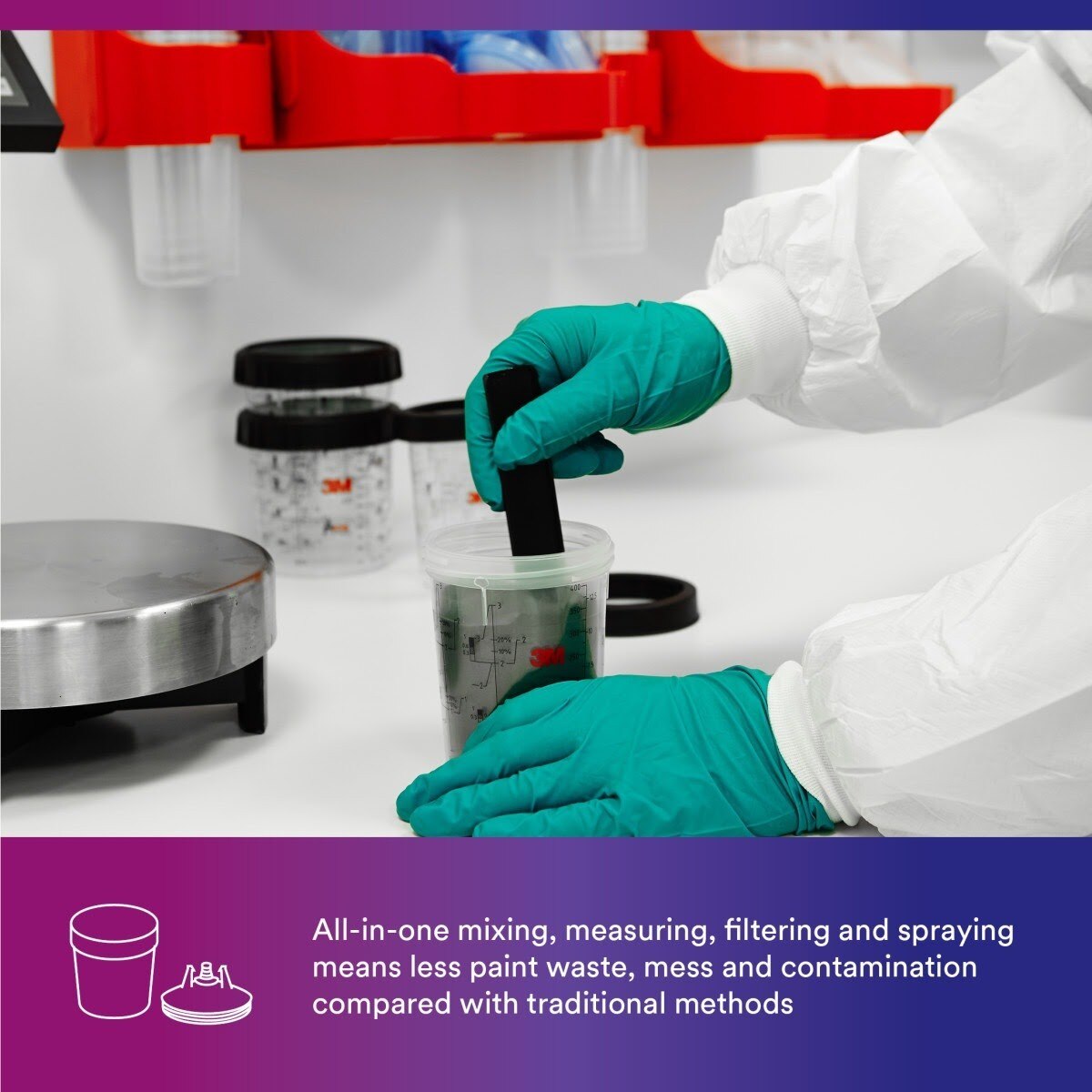 3M 16200 PPS Disposable Lids, Standard and Large, 200 Micron Filter (7000119740) (25 Pack) - 8