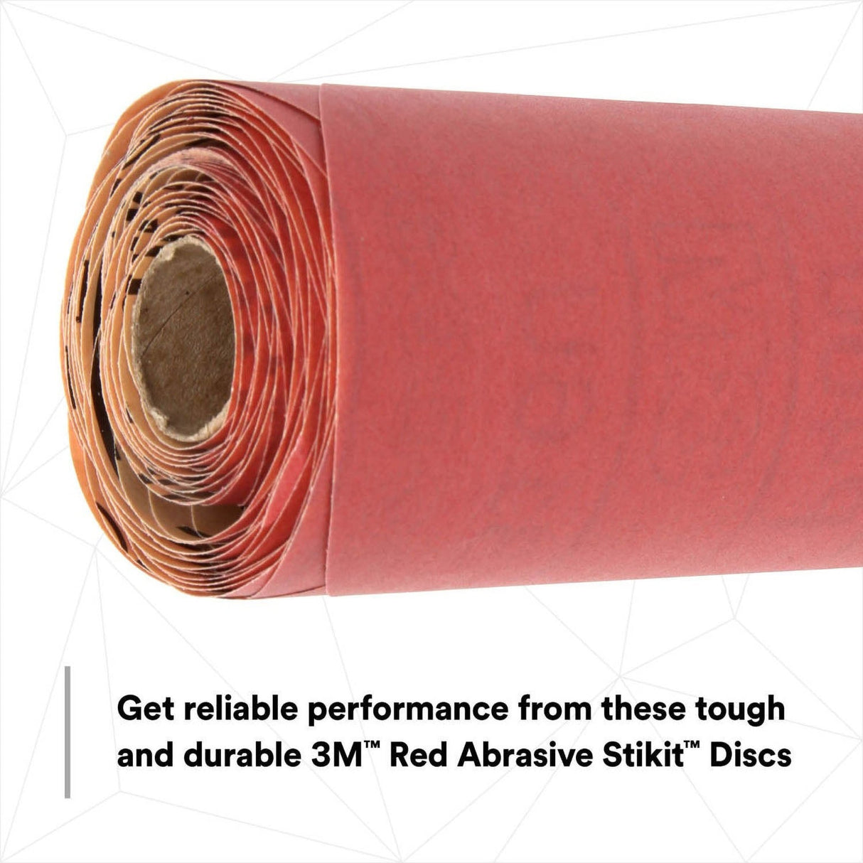 3M 316U 01108 Stikit Red Abrasive Disc, No Hole, 6 in, P400, PSA (7000119765) (600 Pack) - 4