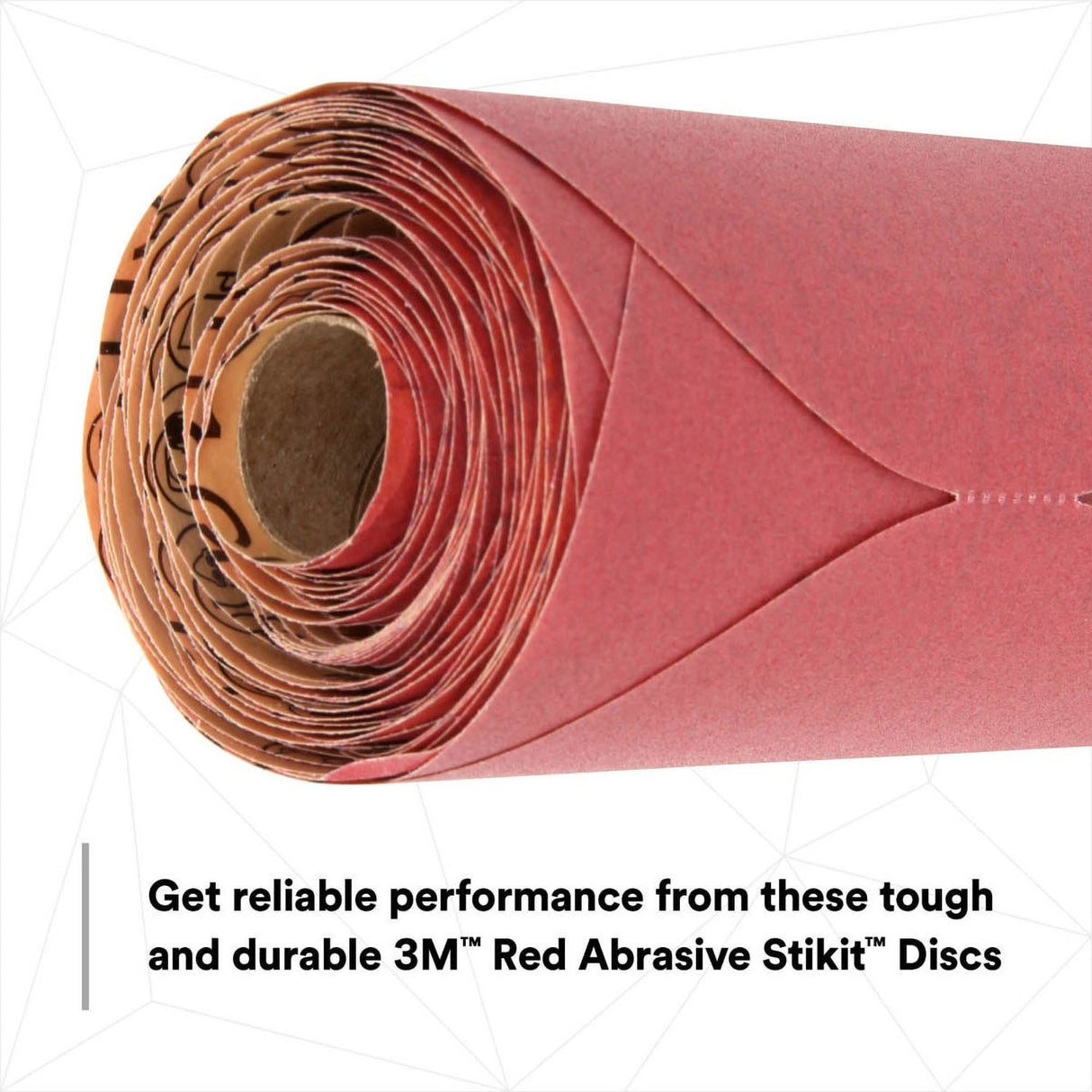 3M 316U 01111 Stikit Red Abrasive Disc, Aluminum Oxide, P220, No Hole, Red, 6 in (7000119768) (600 Pack) - 3