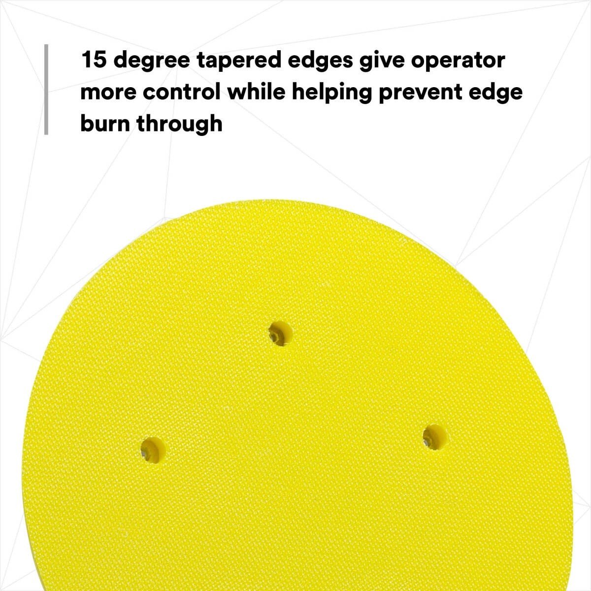 3M 05781 Hookit Abrasive Disc Pad, Dust Free, Medium Density Foam, Yellow, 8 in (7000119810) - 7