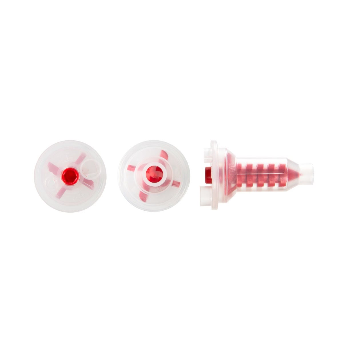 3M 05847 Dynamic Mixing System Nozzle for Fillers and Glazes, Red (7000119826) (300 Pack) - 3