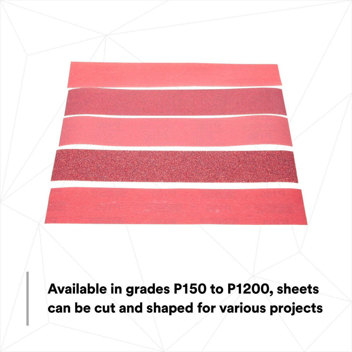 3M 316U Stikit Red Abrasive Sheet Roll, PSA, P180, Red, 2-3/4 in x 25 yd (01685) (7000119928) (6 Pack) - 10