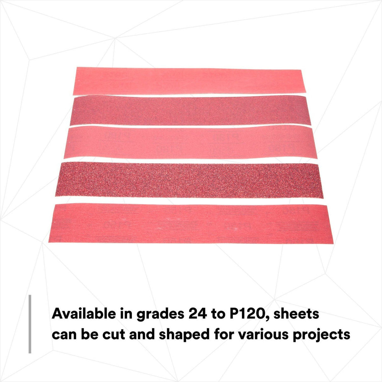 3M 316U Stikit Stikit Red Abrasive Sheet Roll, No Hole, P80, 2-3/4 in x 25 yd, D Weight (01688) (7000119931) (6 Pack) - 9
