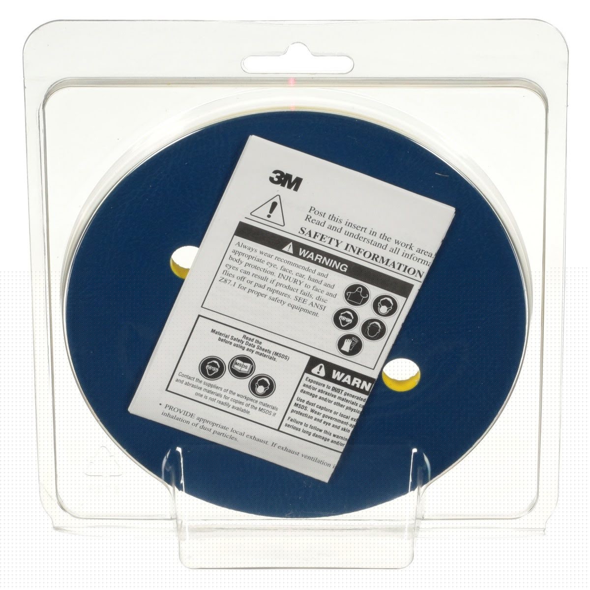 3M 05656 Stikit Low Profile Abrasive Disc Back-up Pad, PSA, Threaded 5/16-24 EXT, Yellow, 6 in, 6 Hole (7000120068) (10 Pack) - 8