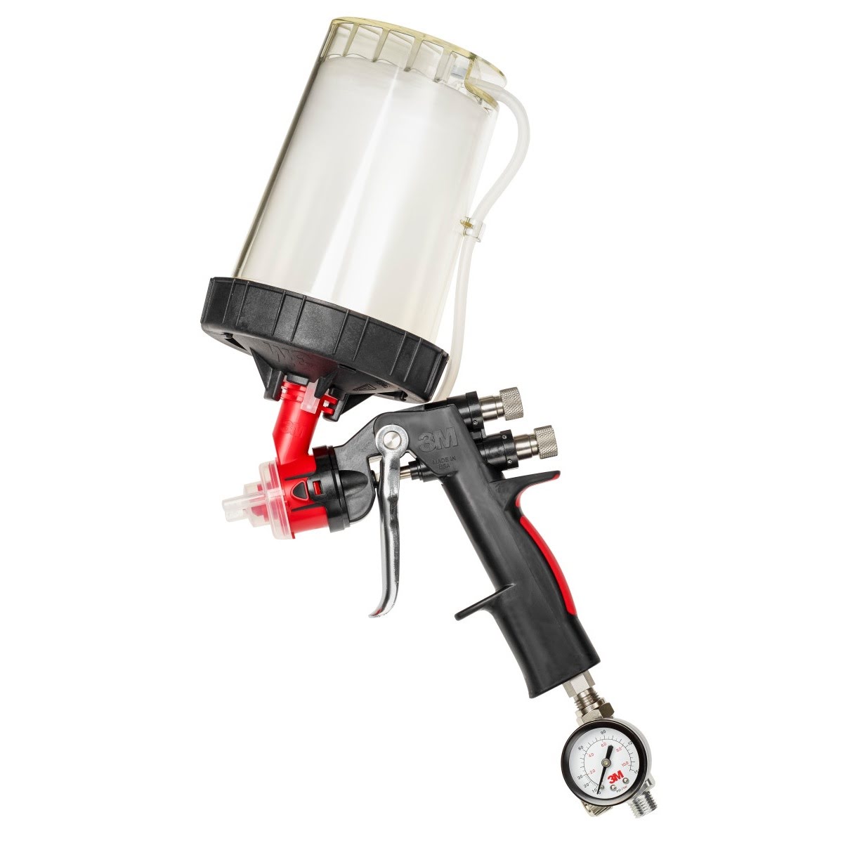 3M 16587 Accuspray Spray Gun Kit HGP HVLP Gravity Pressurized for High Viscosity Coatings (7000120108)