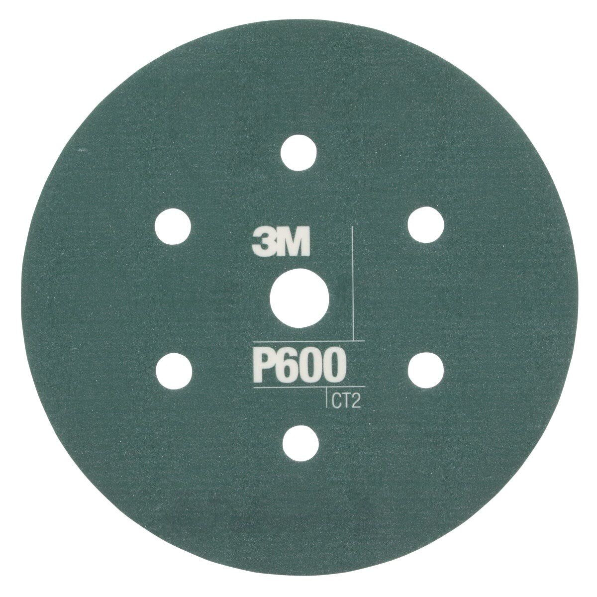 3M 270J 34405 Hookit Flexible Abrasive Disc, Dust Free, Aluminum Oxide P600, Gray, 6 in, Primer and Clear Coat Sanding (7000120194) (125 Pack)