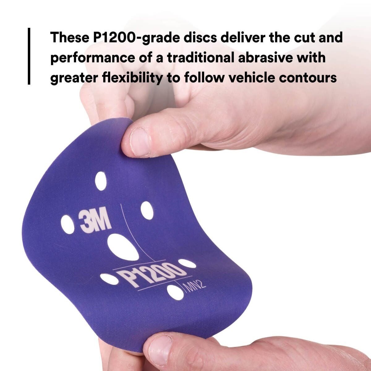3M 270J 34408 Hookit Flexible Abrasive Disc, Dust Free, P1200, Purple, 6 in, Paint Finishing, Defect Removal, Clear Coat Sanding (7000120197) (125 Pack) - 3