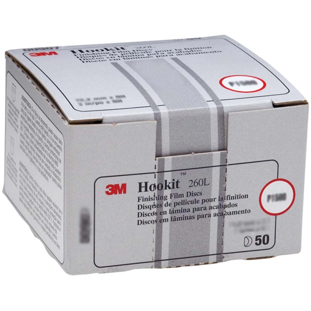 3M 00955 01071 Hookit Finishing Film Abrasive Disc 260L, 5 in, P600 (7000120388) (100 Pack) - 3