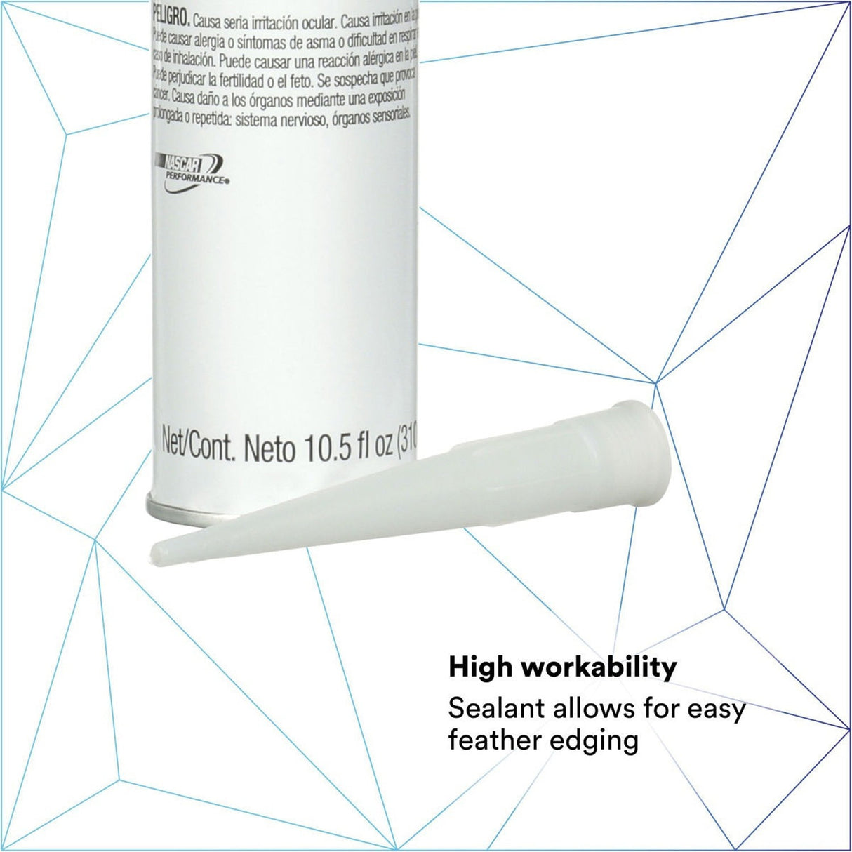 3M 08693 Auto Glass Urethane Windshield Adhesive, Medium Viscosity, High-Strength, Fast-Curing, Black, 310 mL/10.5 fl oz Cartridge (7000120424) (12 Pack) - 5