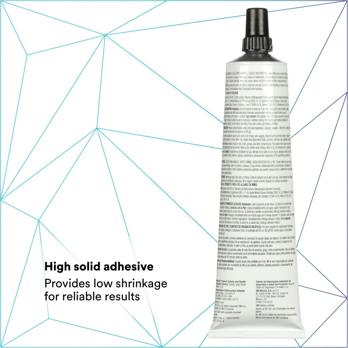 3M Ultrapro Autobody Sealant, Clear, High-Solids, Heavy-Bodied, Fast-Curing, Solvent-Based, 5 oz Tube (08302) (7000120449) (6 Pack) - 9