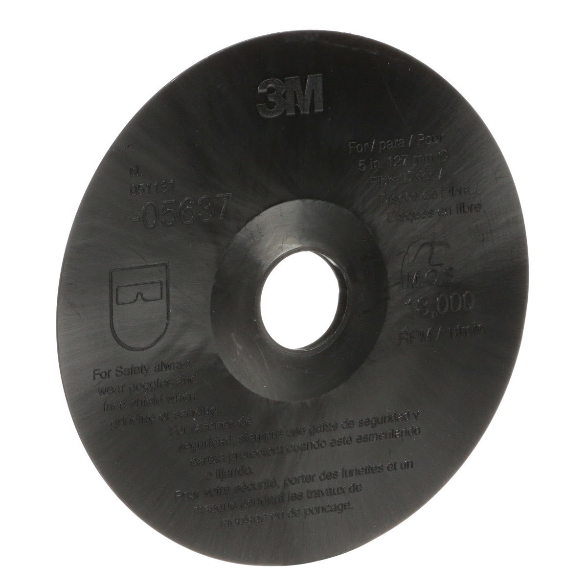 3M 05637 Fibre Disc Backup Pad, 5 in x 7/8 in (7000120462) (10 Pack) - 2