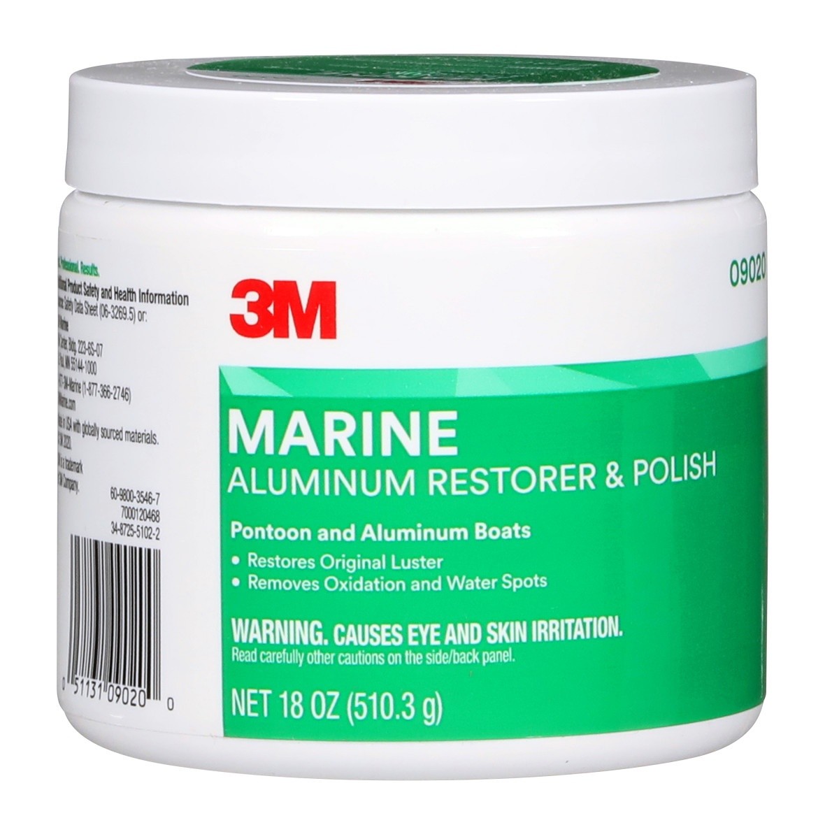 3M Marine Aluminum Restorer and Polish, 18 oz, Pink Paste (09020) (7000120468) (6 Pack) - 2