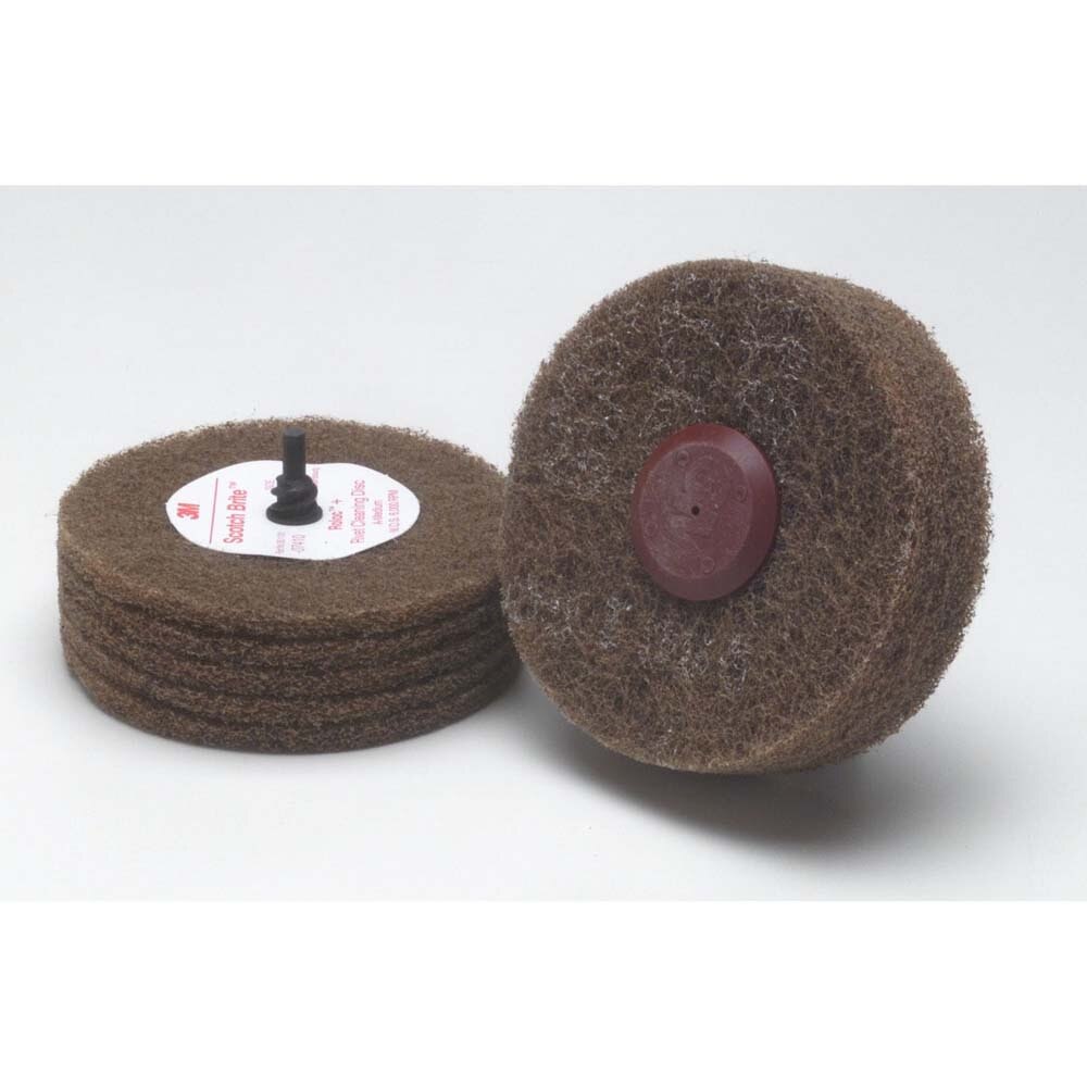 3M 07410 Scotch-Brite Rivet Cleaning Disc , 4 in x 1-1/4 in A MED (7000120778) (10 Pack) - 2
