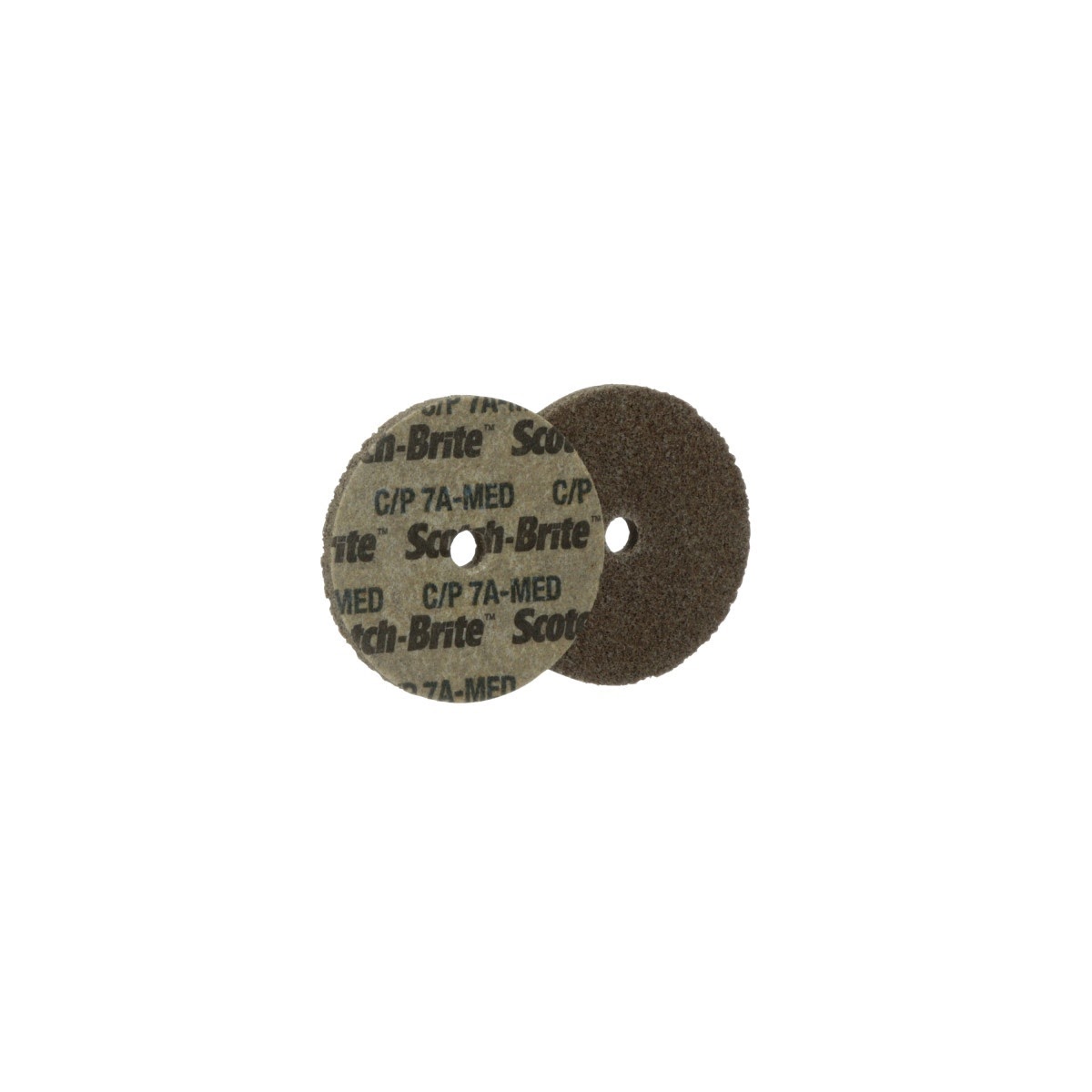 3M CP-UW Scotch-Brite Cut and Polish Unitized Wheel, 7A Medium, 3 in x 1/8 in x 3/8 in (7000120788) (40 Pack)