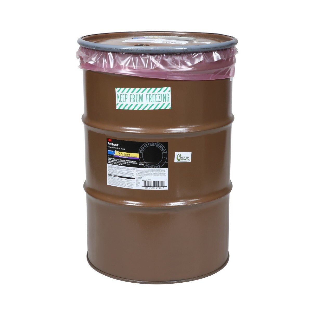 3M 30NF 21183 Contact Adhesive, Neutral, 55 Gallon Open Head Drum, 52 Gallon Net (7000121382)