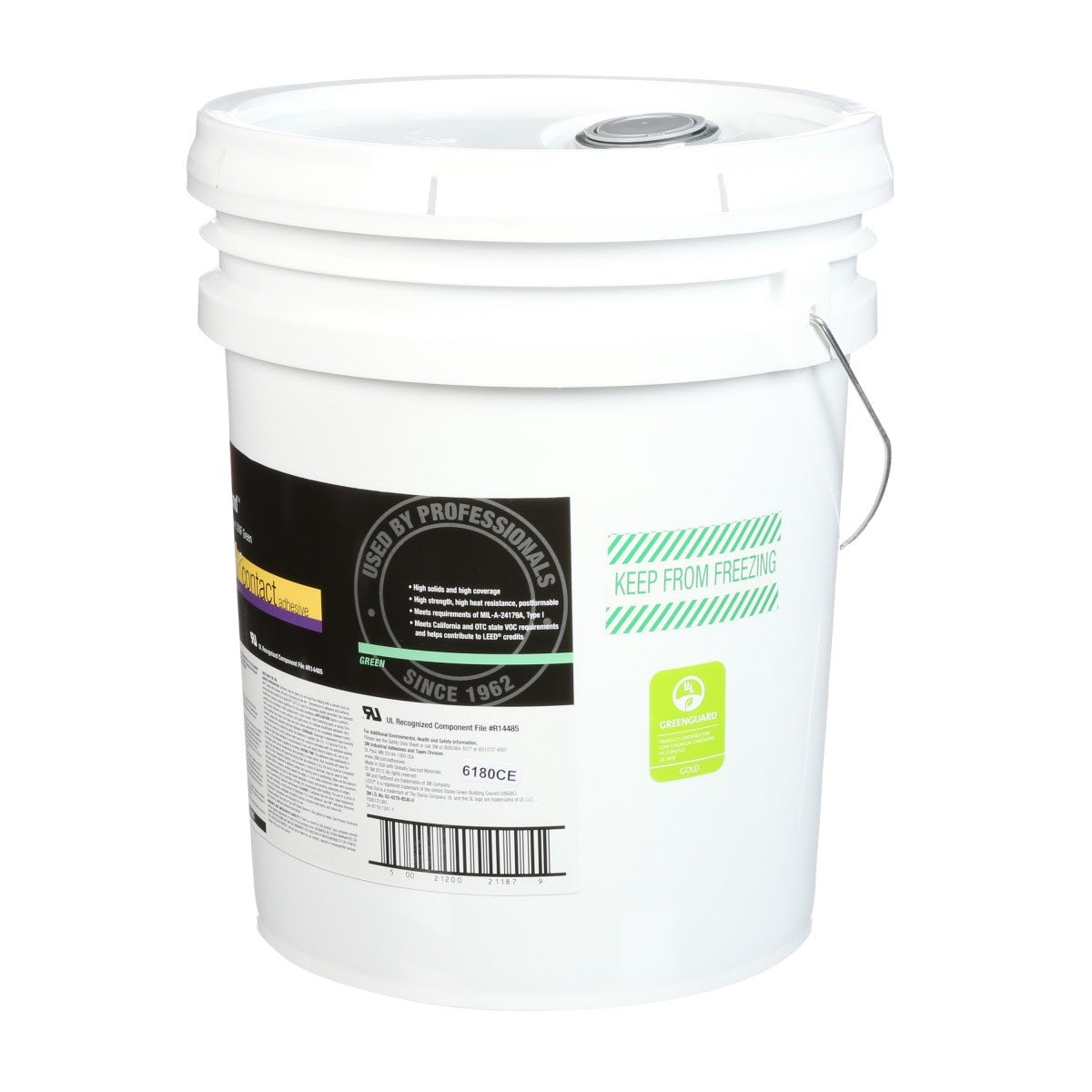 3M 30NF 21187 Fastbond Contact Adhesive, Green, 5 Gallon (7000121383) - 3
