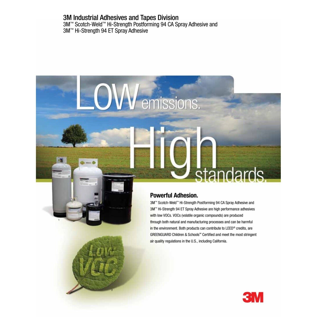 3M 94ET Hi-Strength Spray Adhesive, Low VOC <20%, Clear, 24 fl oz (Net Wt 19.75 oz), Wood, Metal, Rubber, Laminate, Carpet, Flooring, Foam, Fabric, Glass, Plastic (7000121417) (12 Pack) - 5