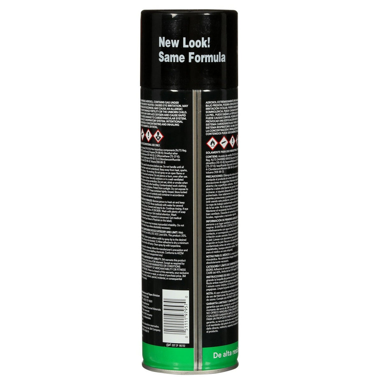 3M 90 Hi-Strength 90 CA Spray Adhesive Low VOC Clear 24 fl oz Can Net Wt 19 oz (7000121418) (12 Pack) - 4