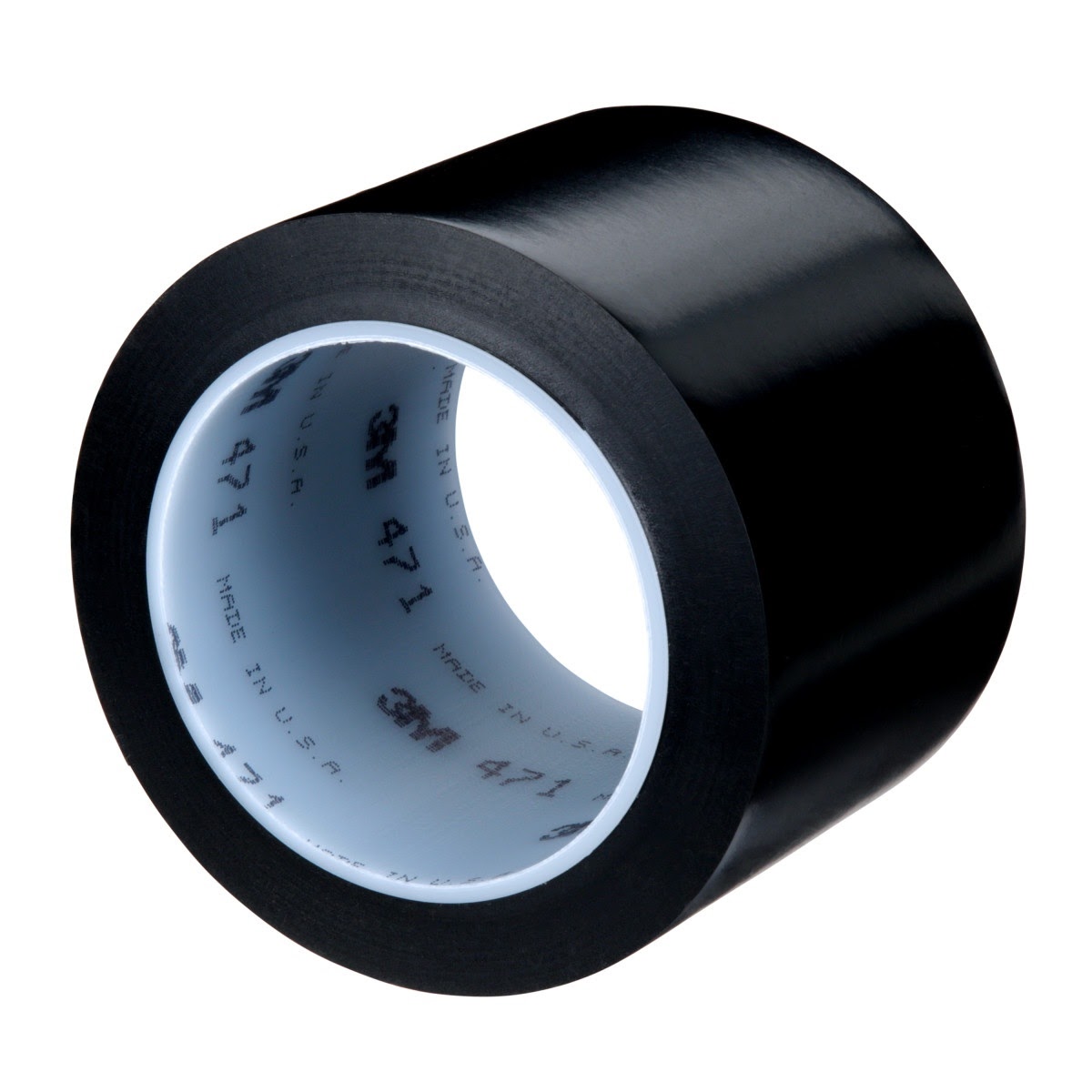 3M 471 Vinyl Tape, Black, 3 in x 36 yd, 5.2 mil (7000122475) (12 Pack) - 3