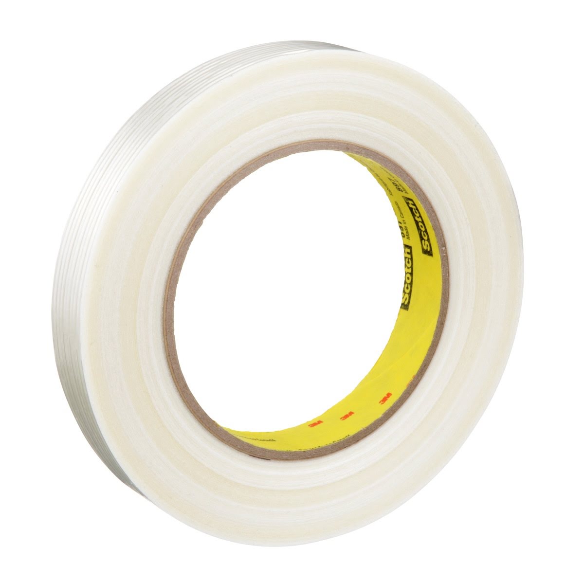 3M 897 Scotch Filament Tape, Clear, 12 mm x 55 m, 5 mil (7000123440) (72 Pack)