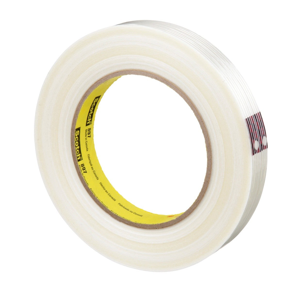 3M 897 Scotch Filament Tape, Clear, 18 mm x 55 m, 5 mil (7000123441) (48 Pack) - 5