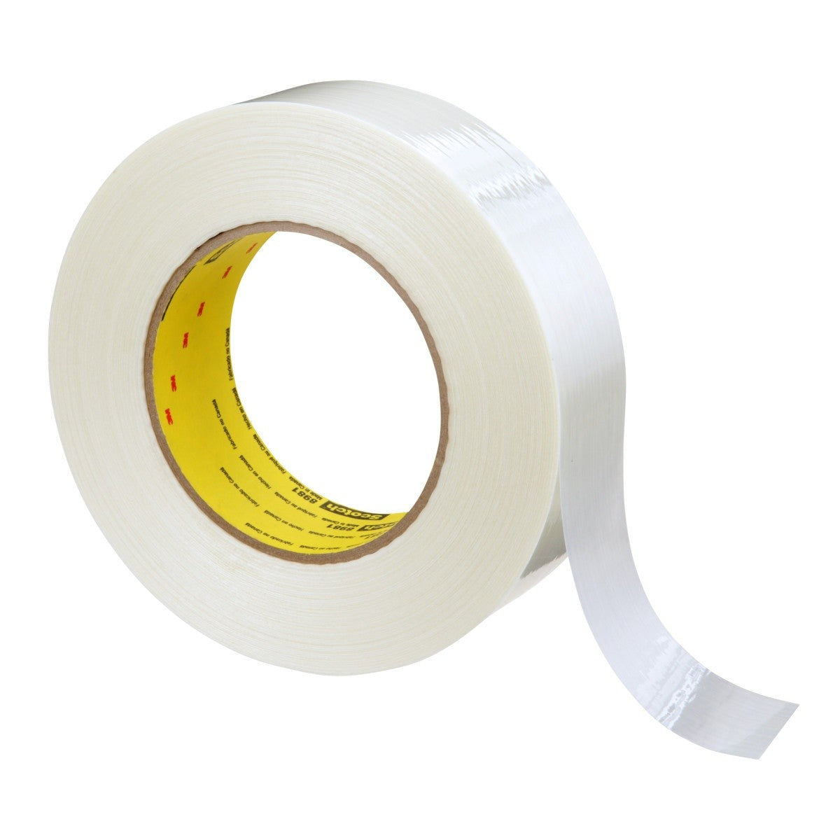 3M 8981 Scotch Filament Tape, Clear, 36 mm x 55 m, 6.6 mil (7000123470) (24 Pack) - 2