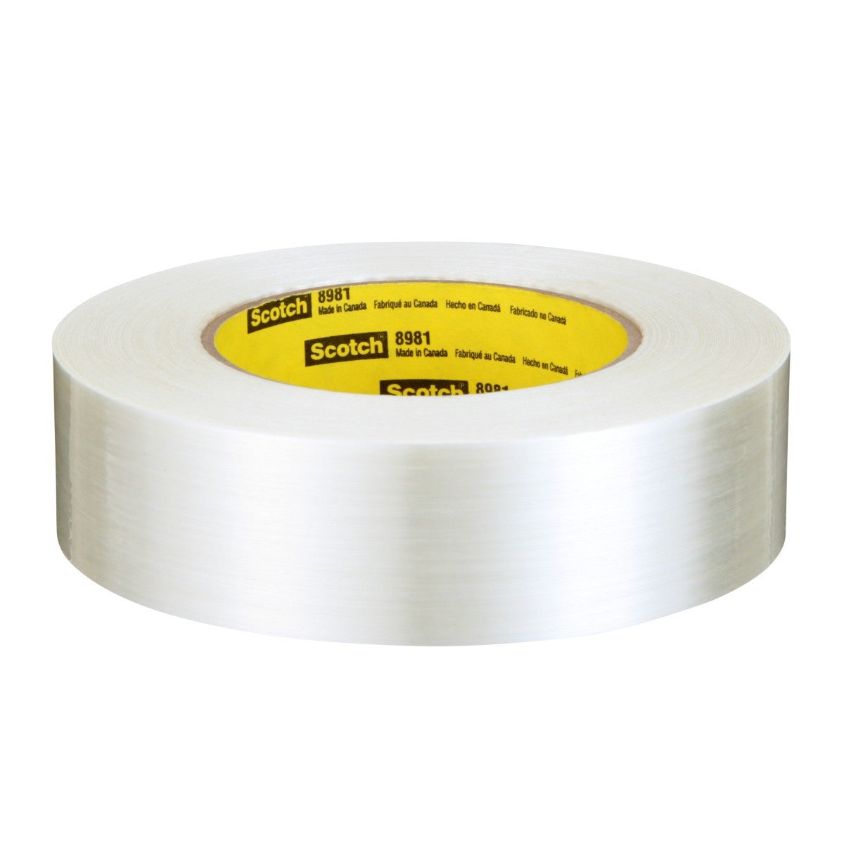 3M 8981 Scotch Filament Tape, Clear, 36 mm x 55 m, 6.6 mil (7000123470) (24 Pack) - 5