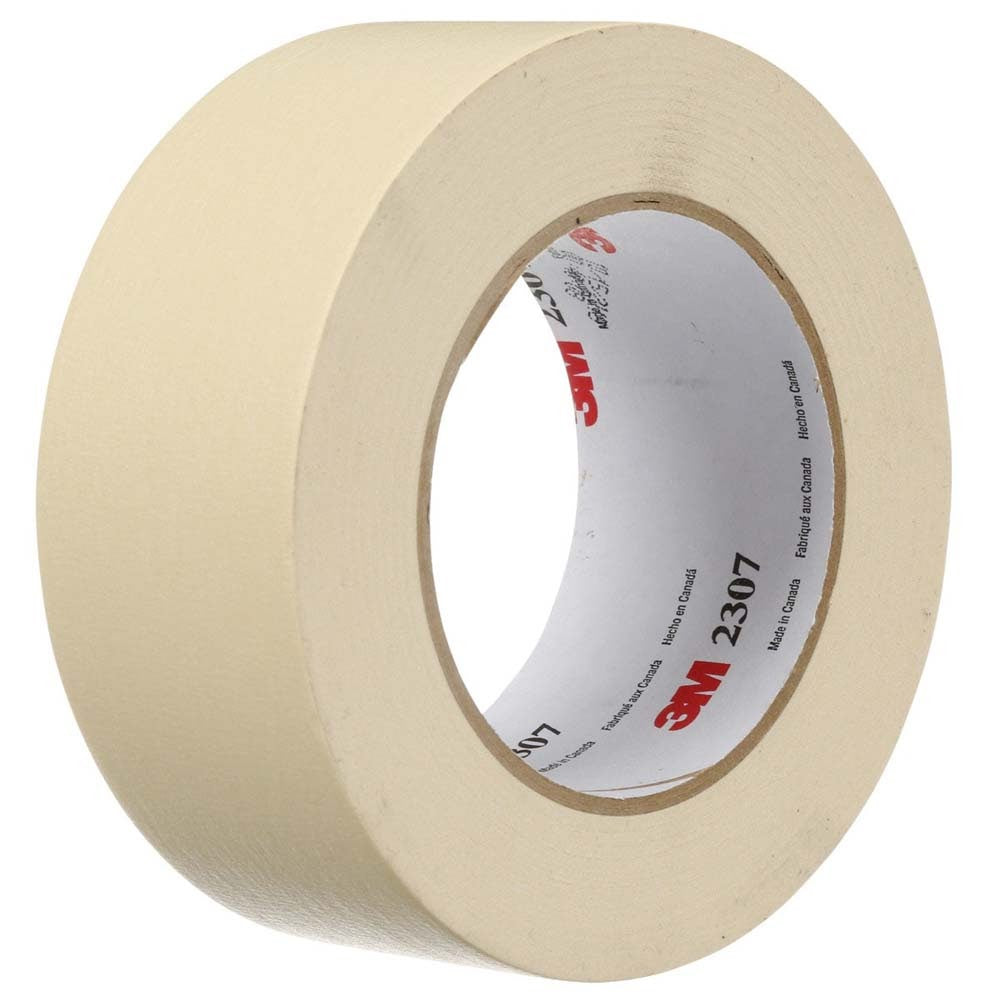 3M 7000123533 Masking Tape 2307, Tan, 48 mm x 55 m, 5.2 mil (24 Pack)