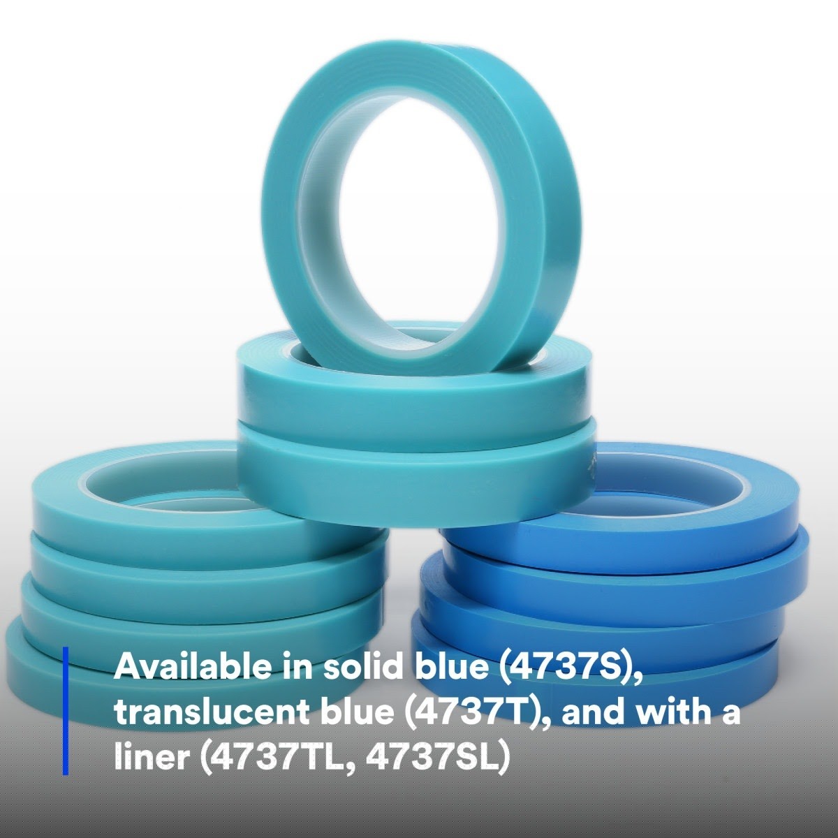 3M 4737S Scotch High Temperature Fine Line Tape, Blue, 1/2 in x 36 yd, 5.4 mil (7000123582) (72 Pack) - 5