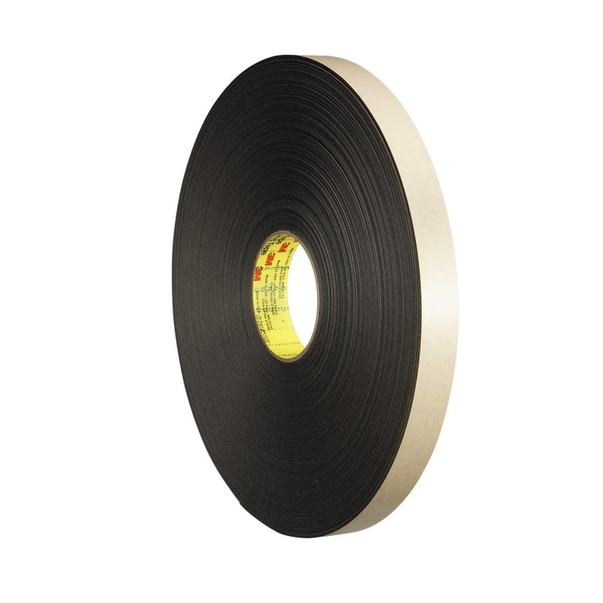 3M 4492B Double Coated Polyethylene Foam Tape, Black, 3/4 in x 72 yd, 31 mil (7000123709) (12 Pack)