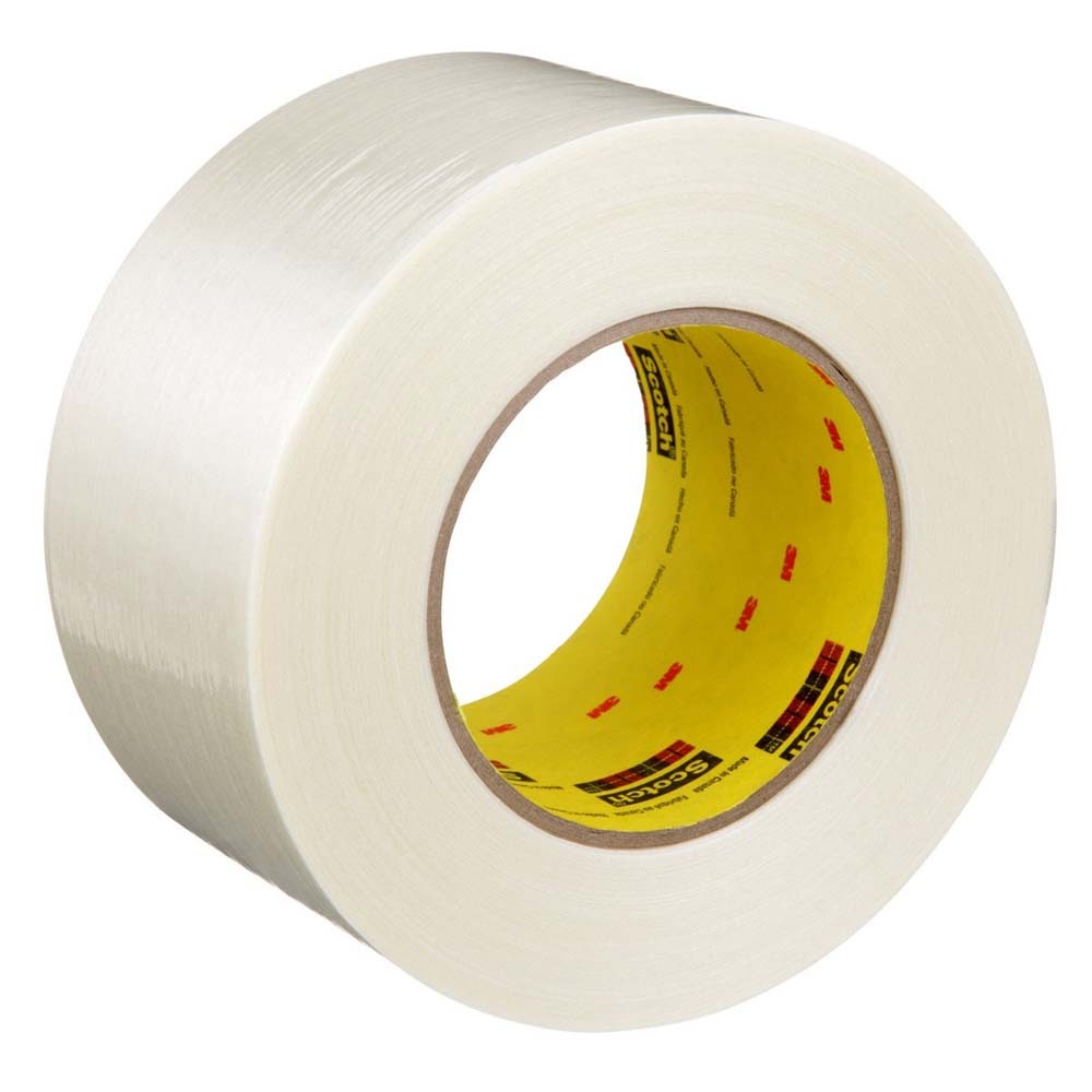 3M 7000123795 Scotch Filament Tape 898, Clear, 72 mm x 55 m, 6.6 mil (12 Pack)